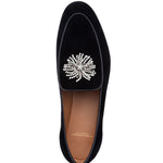 Superglamourous Divine Velour Slippers Black