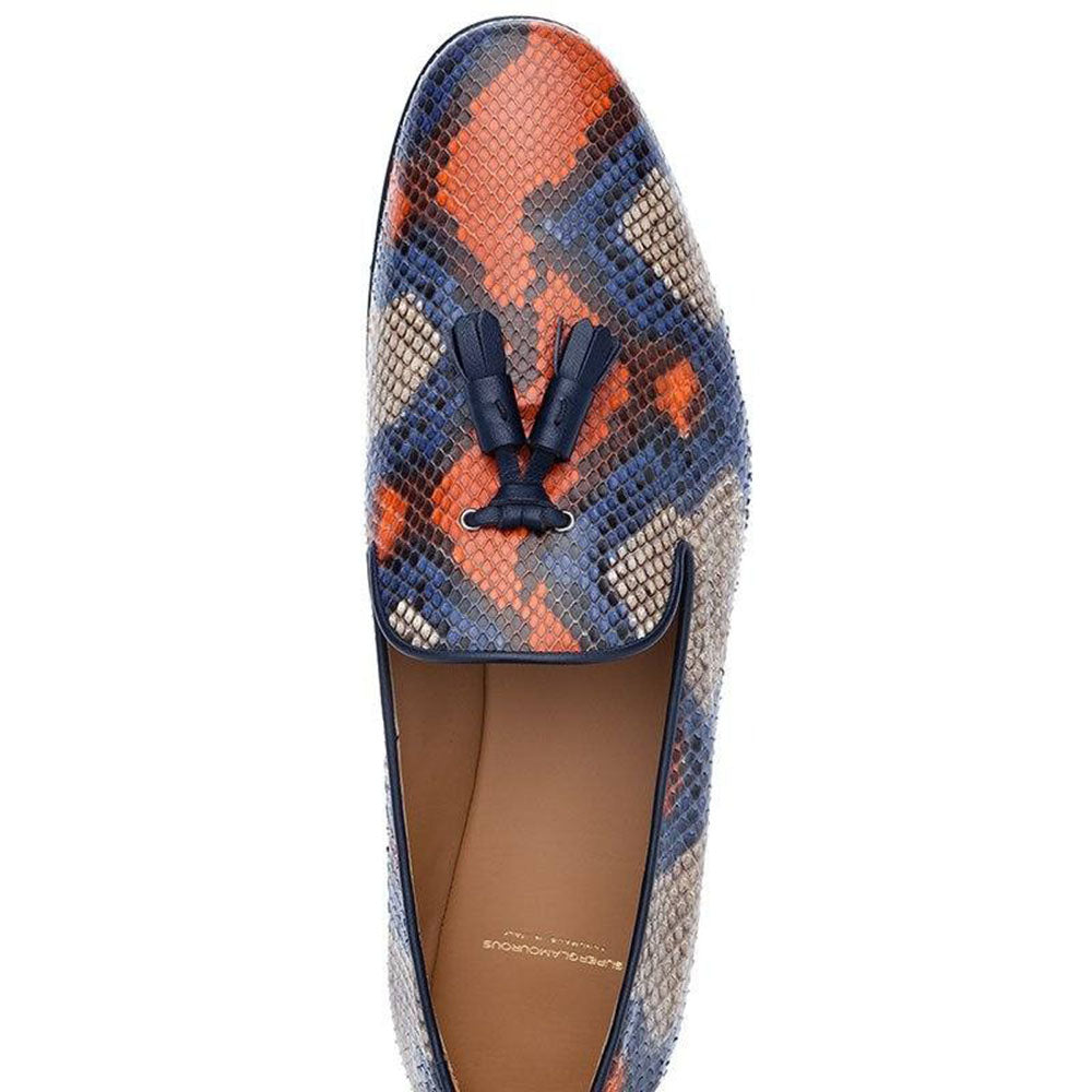 Superglamourous Dominique Python Slippers Sunrise