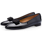 Superglamorous Grandbal Patent Slippers Black
