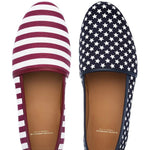 Superglamourous Harley Stars'N'Stripes Rope Espadrilles Black / Red
