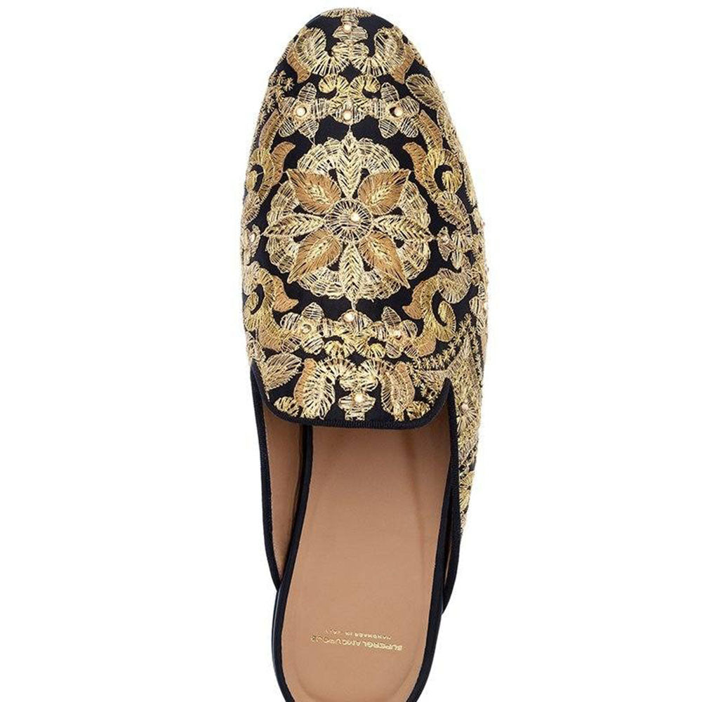 Superglamourous Harley Yamka Mules Black