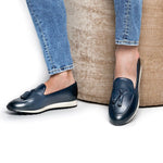 Superglamourous Hilippe Nappa Active Sneakers Navy