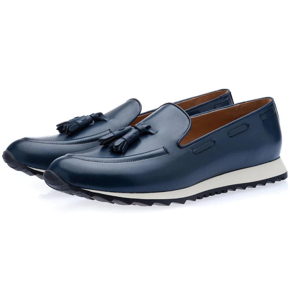 Superglamorous Hilippe Nappa Active Sneakers Navy