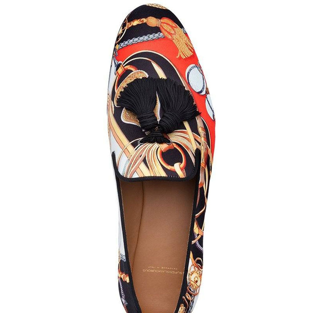 Superglamourous Louis Cavallerizza Slippers Red