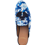 Superglamourous Louis Chinoise Mules Navy