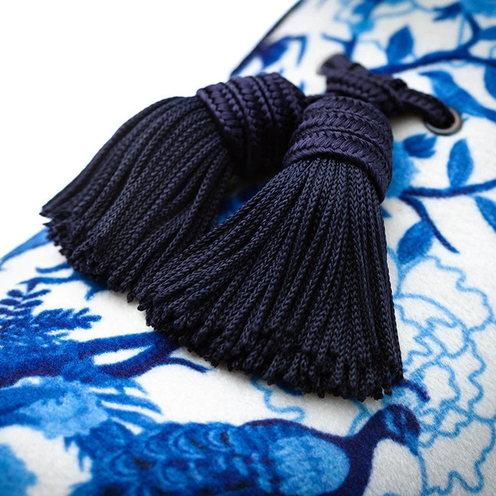 Superglamourous Louis Chinoise Mules Navy