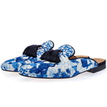 Superglamorous Louis Chinoise Mules Navy