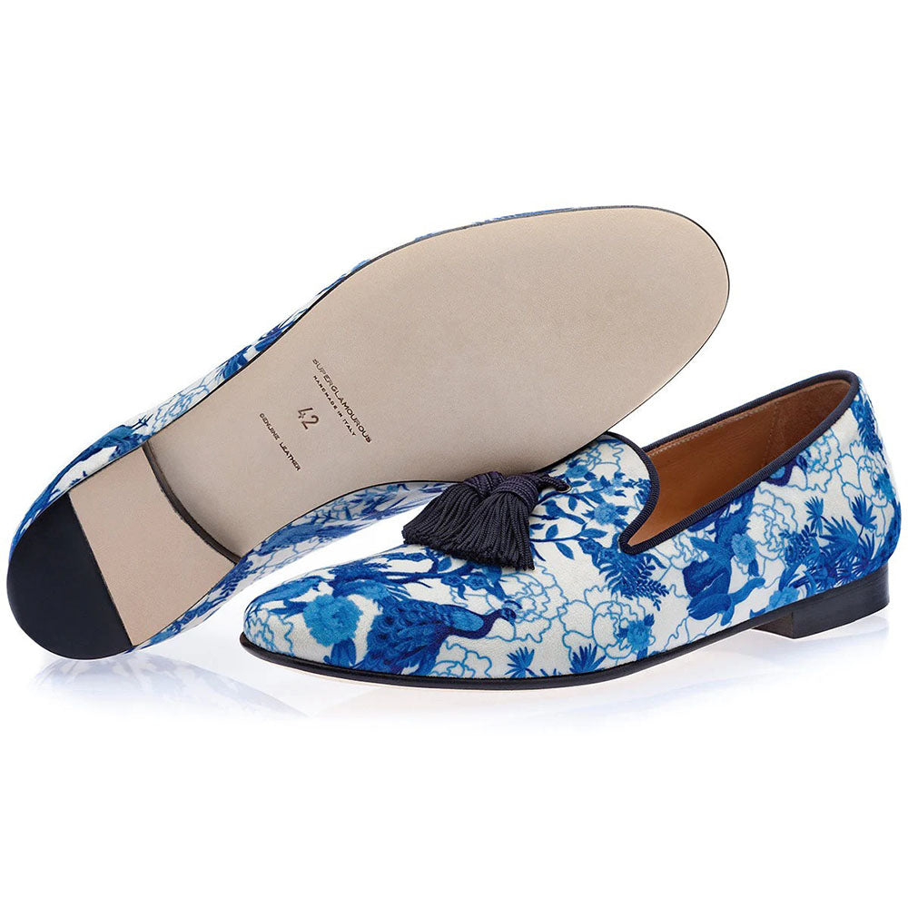 Superglamourous Louis Chinoise Slippers Navy