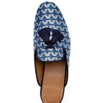 Superglamourous Louis Labaria Mules Navy