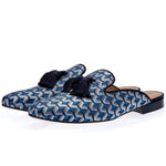Superglamorous Louis Labaria Mules Navy