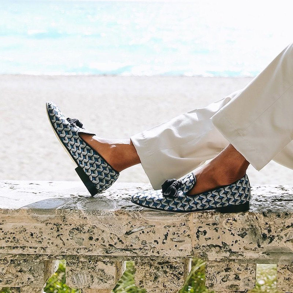 Superglamourous Louis Labaria Slippers Navy