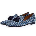 Superglamorous Louis Labaria Slippers Navy