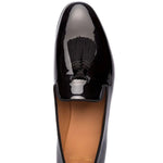Superglamourous Louis Patent Slippers Black