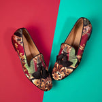 Superglamourous Louis Philodendron Slippers Red