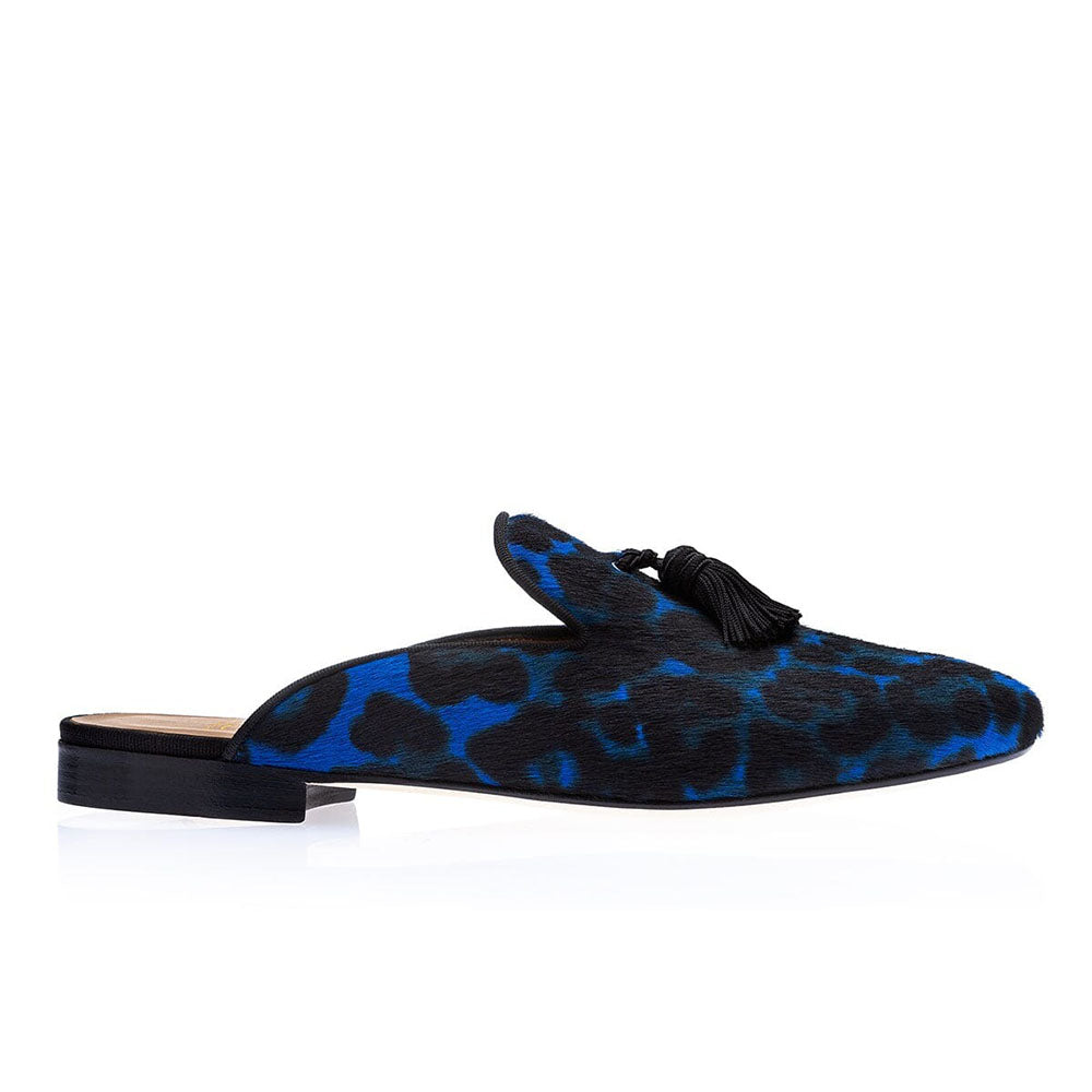 Superglamourous Louis Pony Mules Ocean