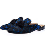 Superglamorous Louis Pony Mules Ocean