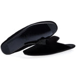 Superglamourous Louis Velour Lounge Slippers Black