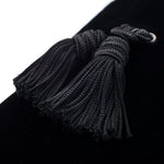 Superglamourous Louis Velour Lounge Slippers Black