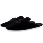Superglamorous Louis Velour Lounge Slippers Black