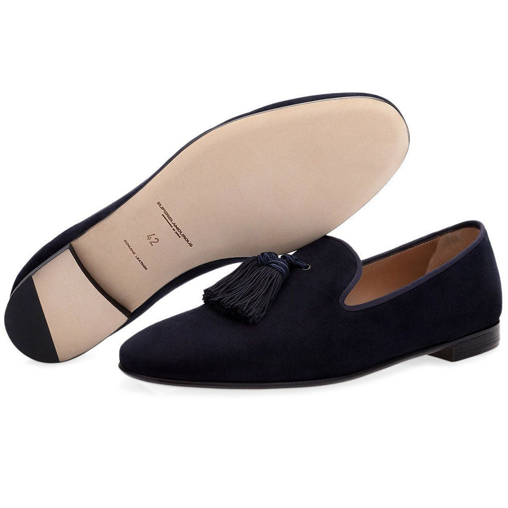 Superglamourous Louis Velukid Slippers Blue