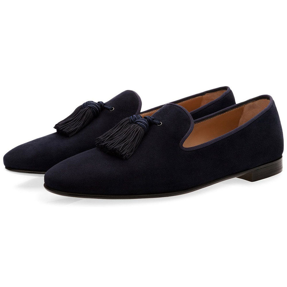 Superglamorous Louis Velukid Slippers Blue