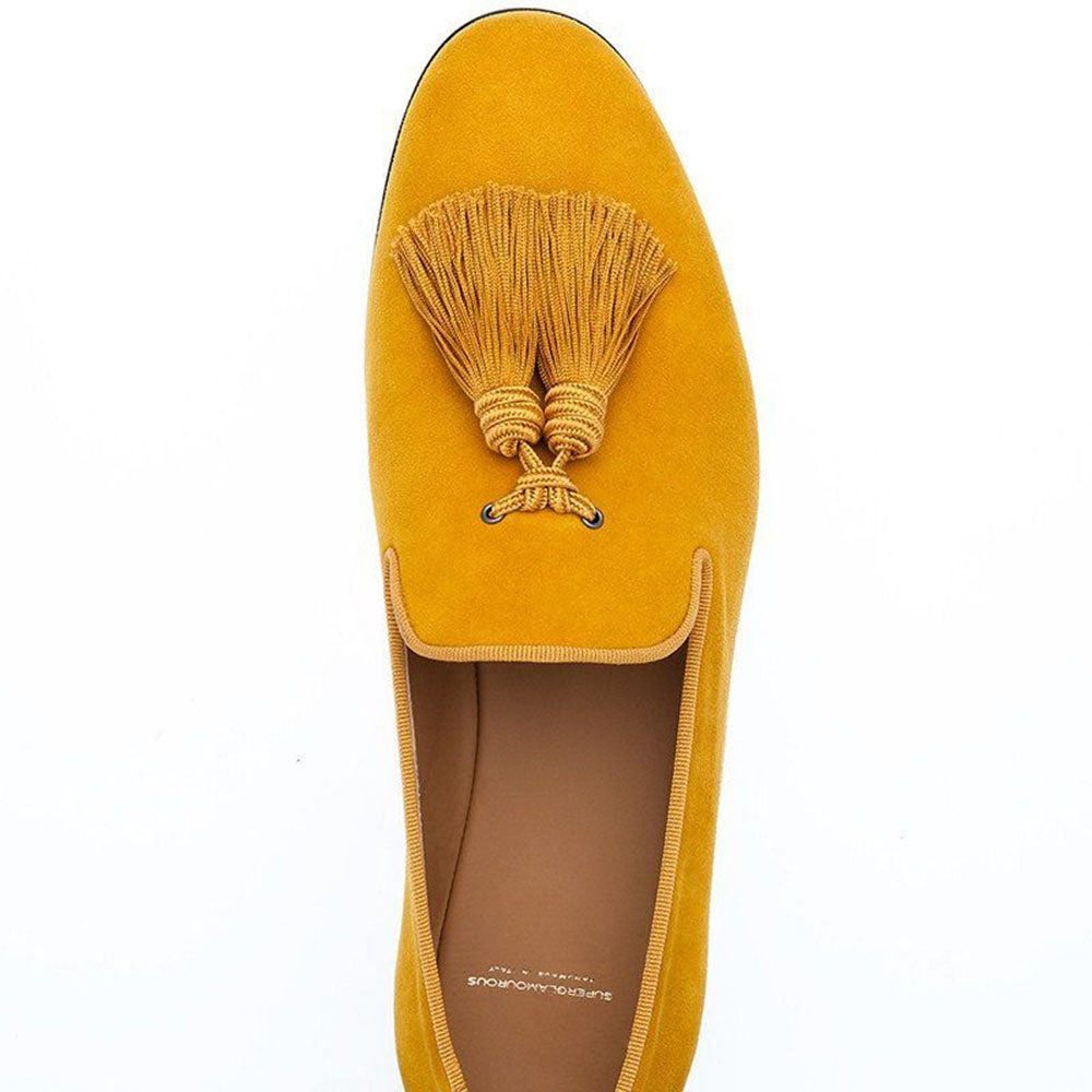 Superglamourous Louis Velukid Slippers Mustard
