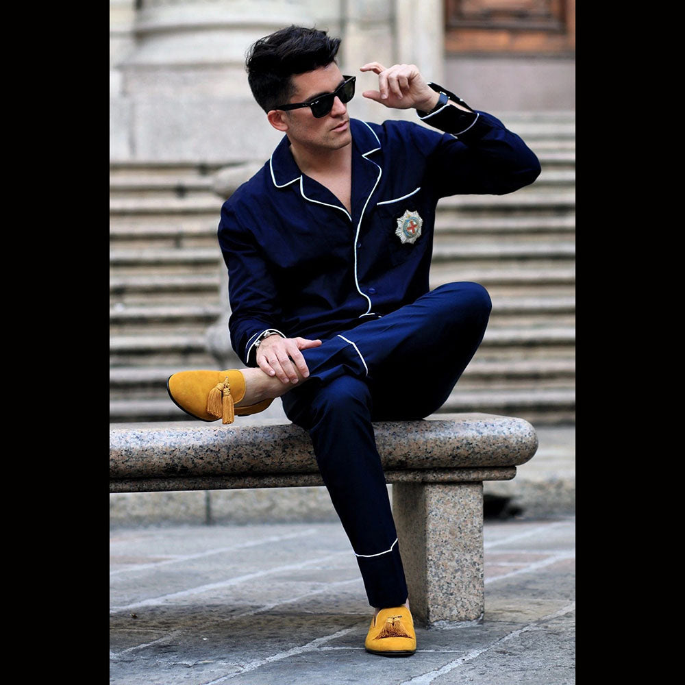 Superglamourous Louis Velukid Slippers Mustard
