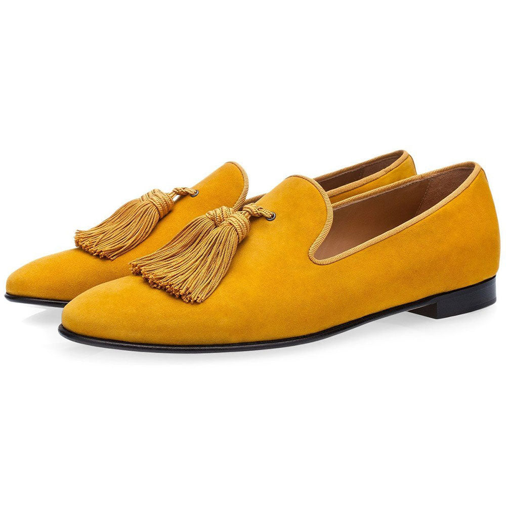 Superglamorous Louis Velukid Slippers Mustard