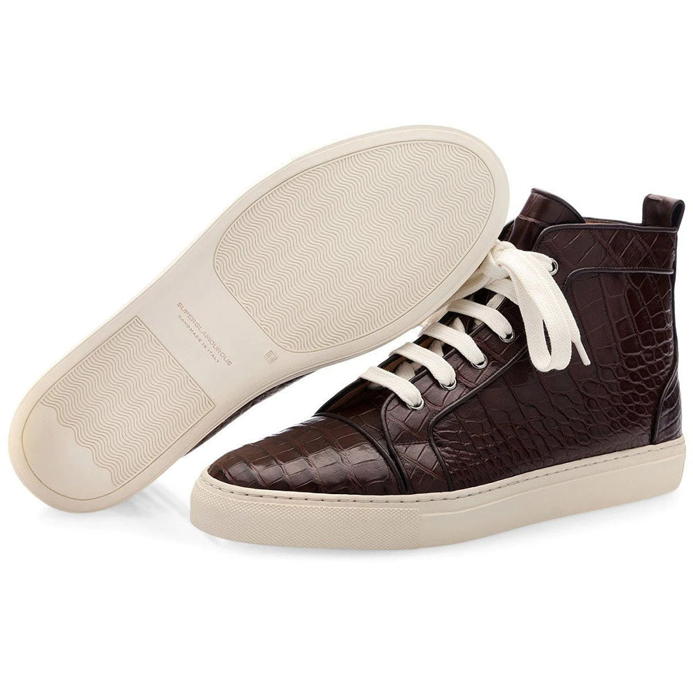 Superglamourous Maxime Mississippi High Top Sneakers Cocoa