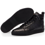 Superglamourous Maxime Python High Top Sneakers Black