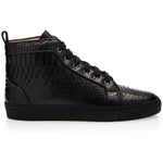 Superglamourous Maxime Python High Top Sneakers Black