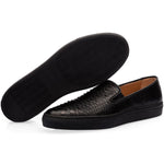 Superglamourous Maxime Python Skate Sneakers Black / Black