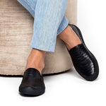 Superglamourous Maxime Python Skate Sneakers Black / Black