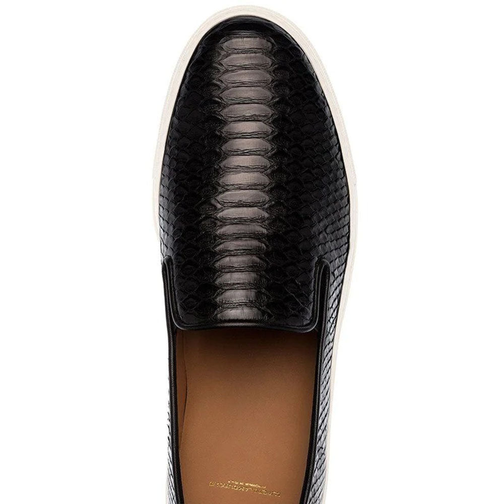 Superglamourous Maxime Python Skate Sneakers Black / Cream