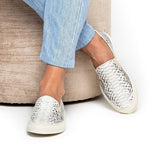 Superglamourous Maxime Python Skate Sneakers Stone