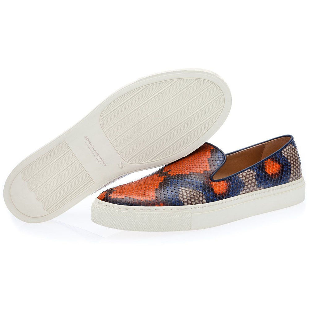 Superglamourous Maxime Python Skate Sneakers Sunrise