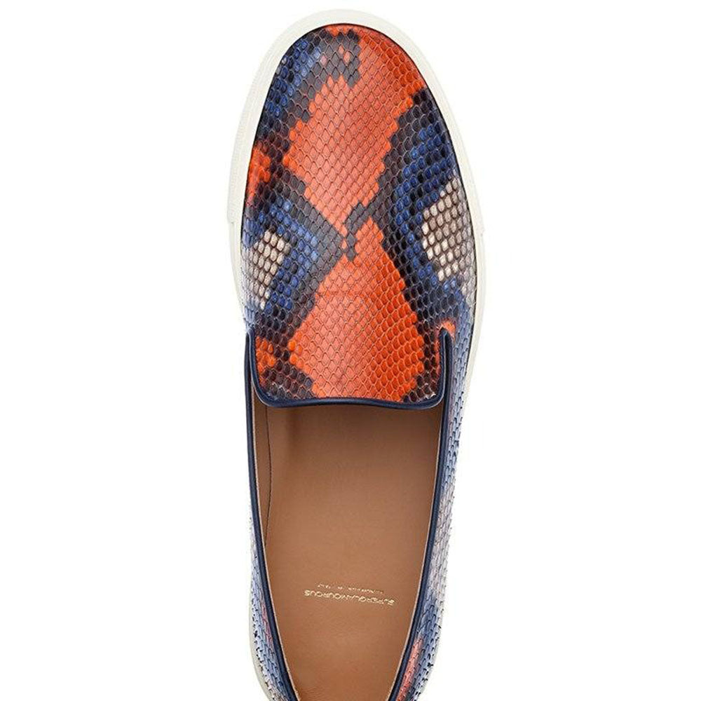 Superglamourous Maxime Python Skate Sneakers Sunrise