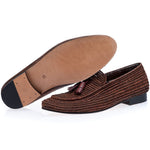 Superglamourous Melilla Rafia Loafers Brown
