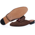Superglamourous Melilla Rafia Mules Brown