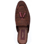 Superglamourous Melilla Rafia Mules Brown