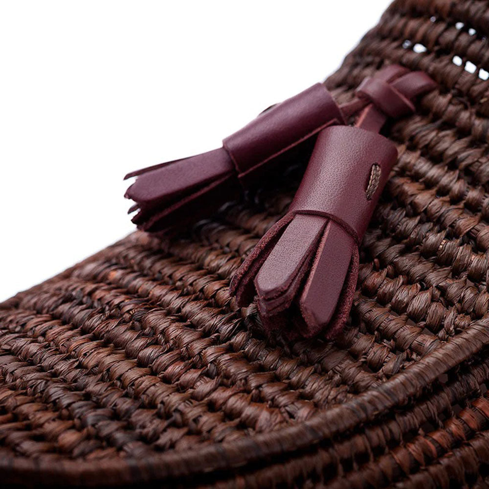 Superglamourous Melilla Rafia Mules Brown
