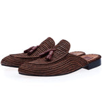 Superglamorous Melilla Rafia Mules Brown