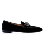 Superglamourous Morosino Velour Slippers Black