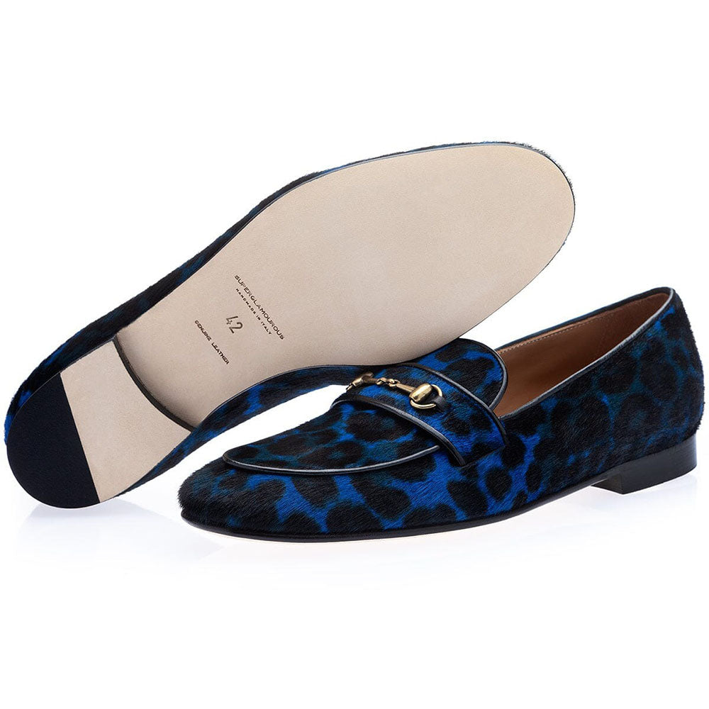 Superglamourous Morris Pony Ocean Slippers Blue / Black