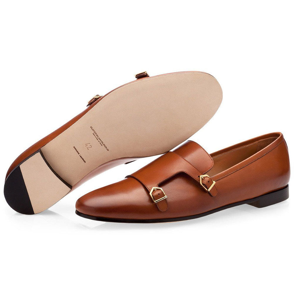 Superglamourous Odilon Nappa Loafers Cognac