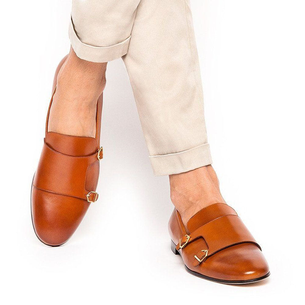 Superglamourous Odilon Nappa Loafers Cognac