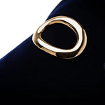 Superglamourous Olympia Velour Mules Navy