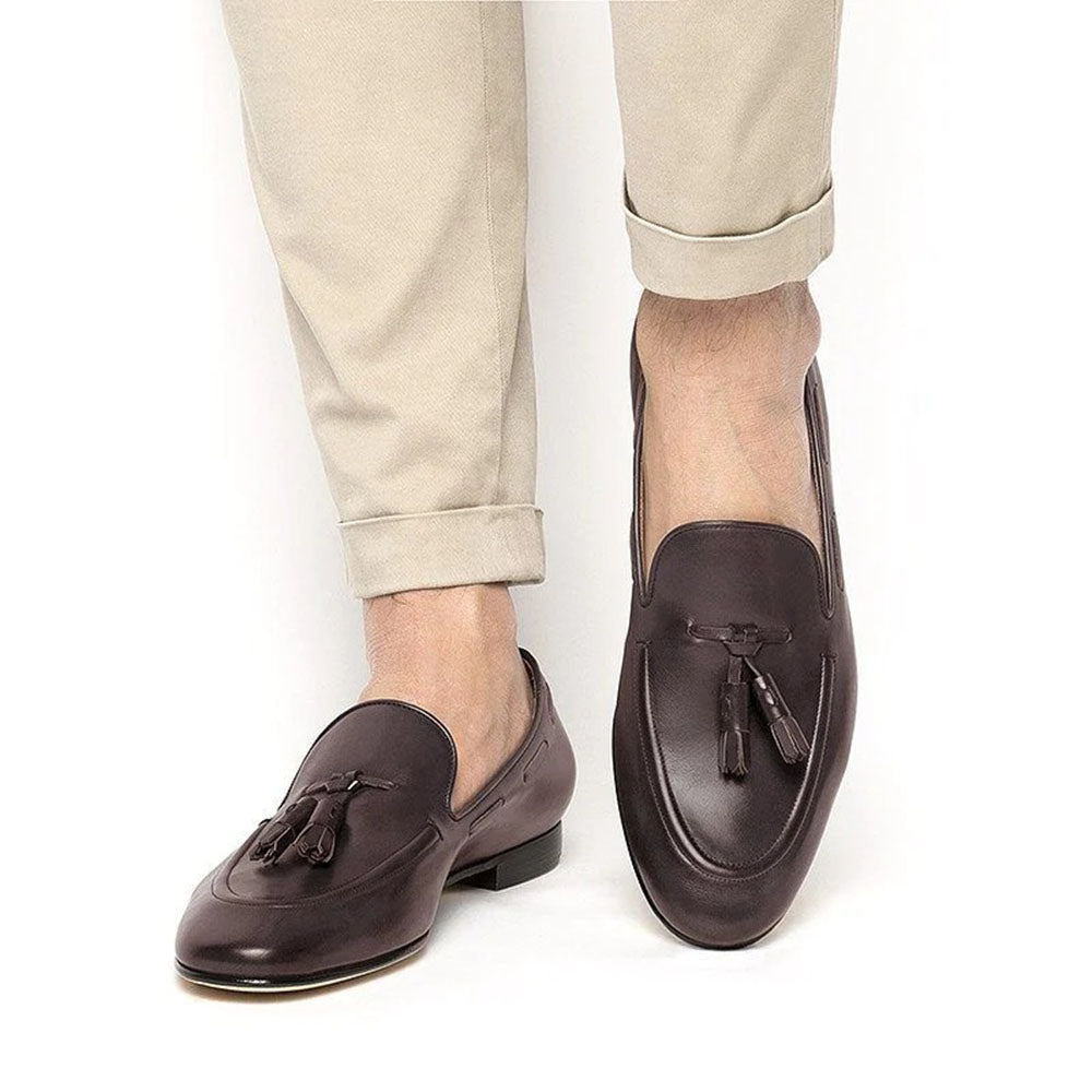 Superglamourous Philippe Nappa Loafers Cocoa