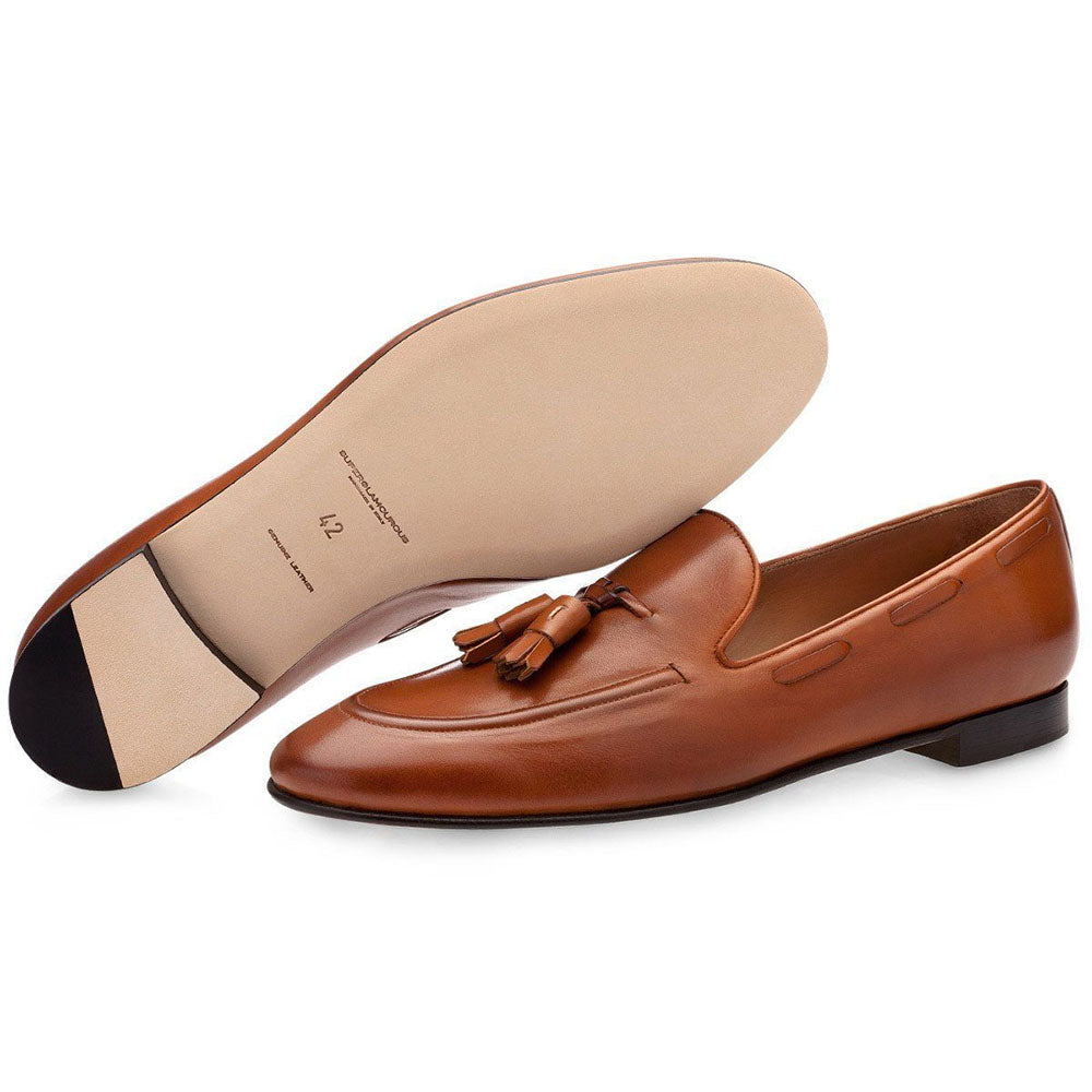 Superglamourous Philippe Nappa Loafers Cognac