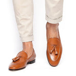 Superglamourous Philippe Nappa Loafers Cognac